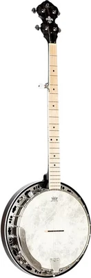 Banjo eléctrico acústico resonador de arce acolchado de 5 cuerdas Falcon Series con bolsa Foto 1 de 2