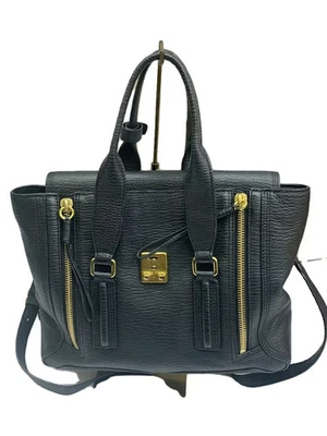 Bolso de Mano 3.1 Phillip Lim de Cuero en Negro Foto 1 de 4