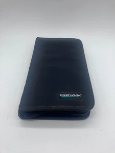 VTG Case Logic Zippered CD / DVD Wallet - Holds 48 Discs Black Nylon + 24 CDs - Picture 1 of 13