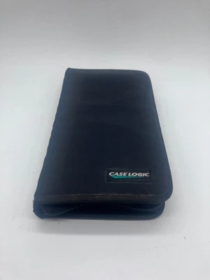 VTG Case Logic Zippered CD / DVD Wallet - Holds 48 Discs Black Nylon + 24 CDs - Image 1 of 4