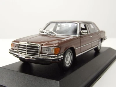 Mercedes 450 SEL W116 1972 Marrón Metálico Modelo De Coche 1:43 Maxichamps - Imagen 1 de 4