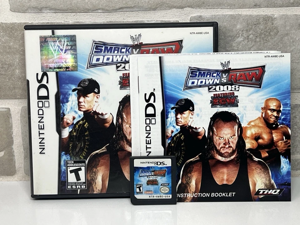 WWE SmackDown vs. Raw 2009 - Nintendo DS - Complete with Manual - Tested - Image 1 of 4