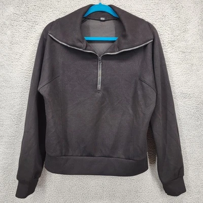 Prinbara черный воротник четверть молнии толстовка пуловер флис размер XS - Изображение 1 из 4