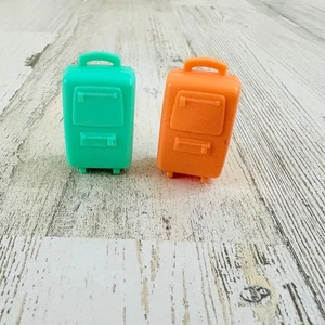 Bluey Gepäck Koffer 2er Set orange grün Flugzeug Figur Spielset blau NEU - Bild 1 von 3