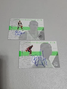 2001-02 SP AUTÉNTICO NOVATO F/X Rodney blanco automático/1525 lote de 2 cartas - Imagen 1 de 2