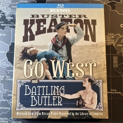 Battling Butler Go West Blu-Ray OOP Buster Keaton With Slip Cover - Image 1 of 4
