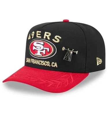 San Francisco 49ers 2025 NFL Draft New Era 59FIFTY A-frame Fitted w/ Pin 7 1/2 - Image 1 of 4