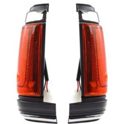 Juego de luces de esquina para 83-86 Nissan 720 con moldura cromada lado conductor y pasajero Foto 1 de 4