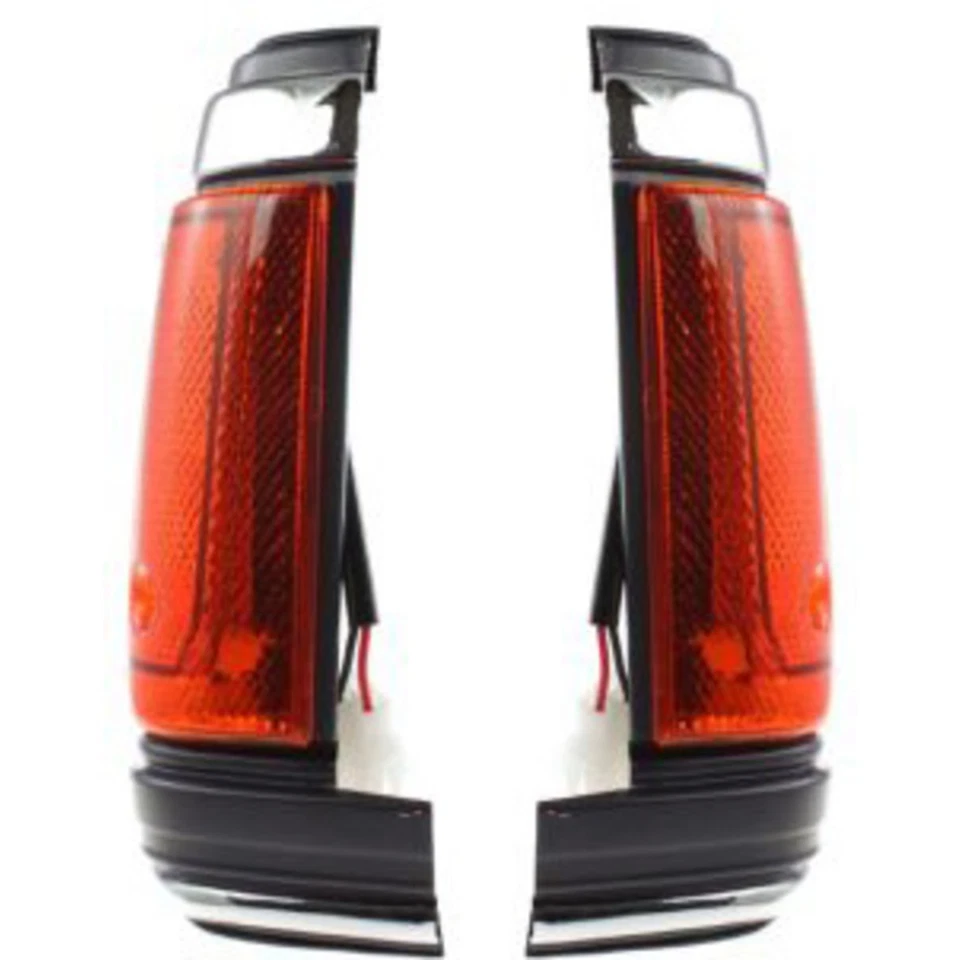 Juego de luces de esquina para 83-86 Nissan 720 con moldura cromada lado conductor y pasajero Foto 1 de 4