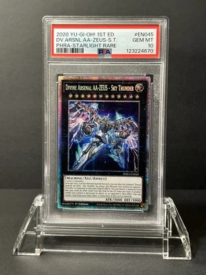 Yugioh Divine Arsenal AA-ZEUS - Sky Thunder PHRA - EN045 Starlight Rare PSA 10 - Image 1 of 2