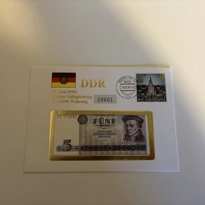 Numisbrief Banknotenbrief Letzter Gültigkeitstag der DDR-Währung 30. Juni 1990 - Bild 1 von 2