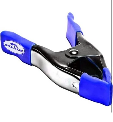 Savage 4" Heavy-Duty Spring Clamp with Rubber Coated Tips and Handles (4 Pack) - Image 1 of 4