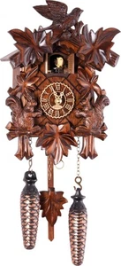 Trenkle Quartz Cuckoo Clock 5 Leaves, Bird, with Music TU 370 QM - Picture 1 of 1