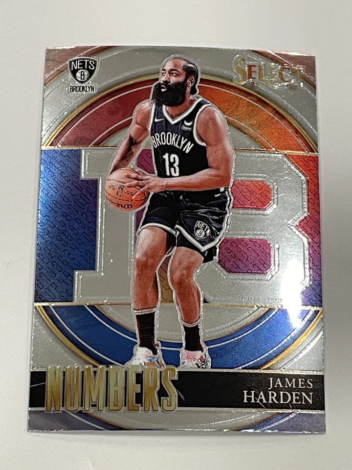 2021-22 Panini Select Basketball Select Numbers - James Harden - Brooklyn Nets - Image 1 of 2
