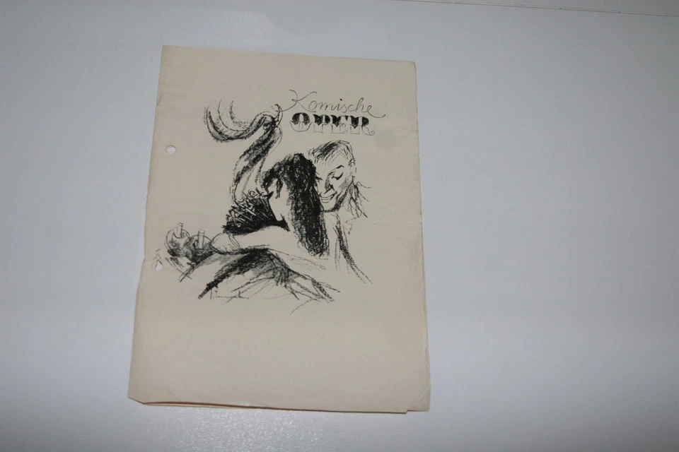 Offenbach Orpheus- Berlin 1948 - mit Leo Spies, Programm+ Karte - Bild 1 von 1