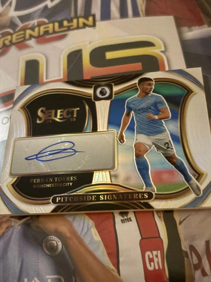 Ferran Torres Manchester City Autograph Card - Image 1 of 1