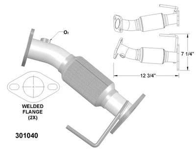 Tubos de escape delanteros y traseros para Hyundai Accent 2012-2015 Foto 1 de 2