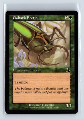 (4x) GOLIATH BEETLE – MTG Magic the Gathering Card – Urza's Destiny – Common - Image 1 of 4
