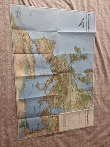 CONDOR STEWARD/ESS FLUGPLAN LANDKARTE FLUGZIELE VINTAGE FALTKARTE DEUTSCHLAND - Bild 1 von 5