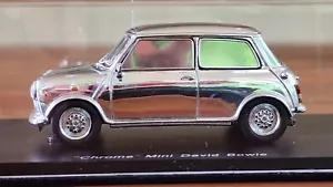 MINI Cooper Classic, Art Car DAVID BOWIE "CHROME", Spark, New, Rare! 1/43 - Picture 1 of 11
