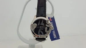 Sweet Years 6265LS/02 Uhr Unterboden Leder Schwarz Steine Zirkonia Herz Watch - Bild 1 von 1