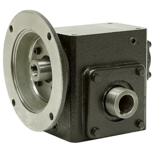 15:1 Right Angle Cast Iron Worm Gear Reducer 1.24 HP 56C Hollow Output Worldwide - Picture 1 of 3
