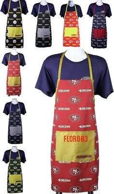 NFL Team Tailgating Apron Printed Style-New - Imagem 1 de 4
