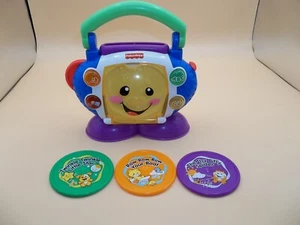 Fisher Price Laugh and Learn Sing with me CD Player toy with 3 discs 2008 works - Picture 1 of 8