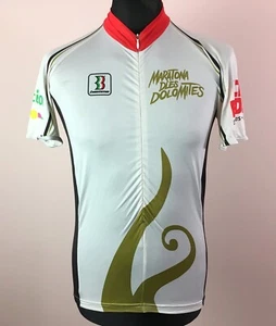 Biemme MARATONA DLES DOLOMITES Alta Badia Cycling Jersey Men's Size L 3/4 Zip - Picture 1 of 12