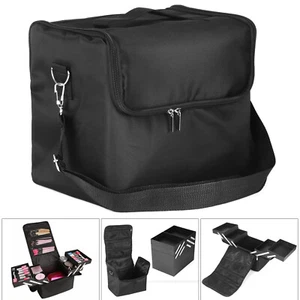 Large Modern Make Up Nail Tech Cosmetic Box Artist Vanity Case Storage Bag Pro