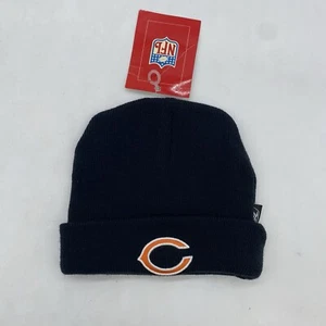 Chicago Bears Beanie Cuffed Black One Size OSFA NFL Sportswear Winter Hat - Picture 1 of 8