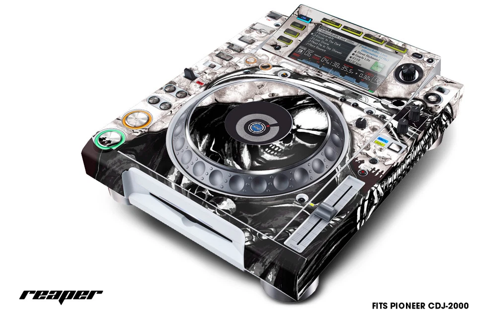 Skin Decal Sticker Wrap for Pioneer CDJ 2000 Turntable DJ Mixer Pro Audio Carbon
