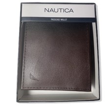 Nautica Men's Leather Wallet  Brown