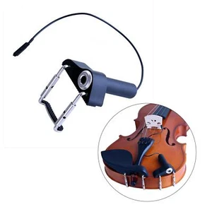 Piezo Contact Microphone Pickup Portable for Electric Guitars Harp (Black) - Picture 1 of 4