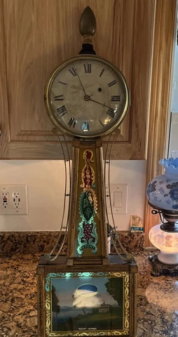Antique Massachusetts Banjo Clock Cover