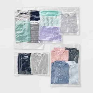 5pcs Set Compression Packing Cubes Packing Organizer Travel Luggage Suitcase Bag - Picture 1 of 3