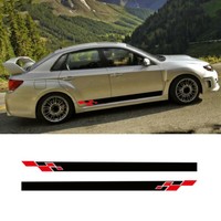 OEM Subaru 05-07 Impreza WRX STi Side Door Decals Stickers Set Pair Genuine JDM