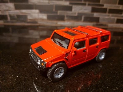 5" Kinsmart 2005 Hummer H2 SUT Diecast Model Toy SUV Truck 1:40 Red - Image 1 of 4