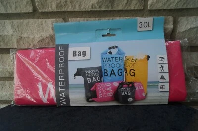 Neuer Dry Bag Waterproof Bag 30 L wasserfester Beutel Seesack Segeltasche pink - Bild 1 von 4