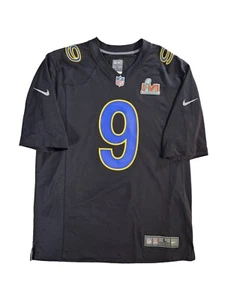 Nike Los Angeles Rams Matthew Stafford Superbowl 56 Jersey Men's L New No Tags - Picture 1 of 11