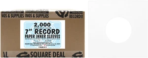 (2000) 7" Record Inner Sleeves - White ARCHIVAL Paper ACID FREE 45rpm - #07IW - Foto 1 di 8