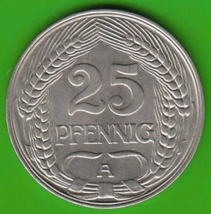 Coin Penny Empire 25 Pfennig 1911 A in vz-st very pretty nswleipzig - Picture 1 of 3