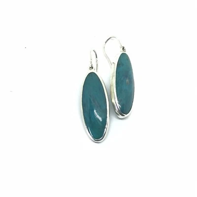 Pendientes de plata de ley de sílice con gema Arizona Ray Mine Foto 1 de 4