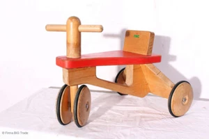 NIC Holzrad Dreirad Kinderrad / Laufrad aus Holz 3Rad Kinderfahrrad /Gummireifen - Bild 1 von 20