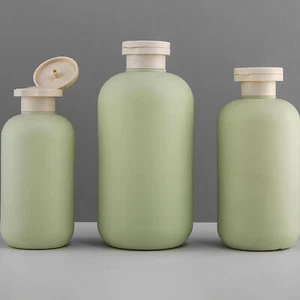 Travel Shampoo Bottles Green Leak Proof Squeeze Empty Bottle with Fl ip - Picture 1 of 17