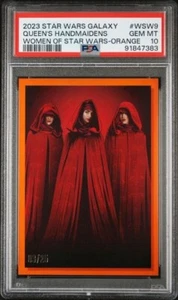 PSA 10 GEM 2023 Topps Star Wars Galaxy Chrome The Queen’s Handmaidens Orange /25 - Picture 1 of 2