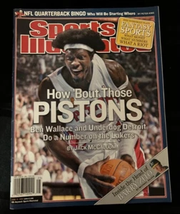 PISTONS BEN WALLACE SPORTS ILLUSTRATED 6/21/04 *NO MAILING LABEL* - Picture 1 of 1
