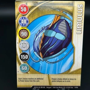 Bakugan LIMULUS Metal Gate Card GOLD 2008 BA204-GA-SM-GBL 9/48b - Bild 1 von 7