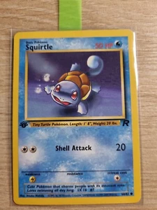 Pokemon Card - 1st Edition Squirtle 68/82 -Team Rocket Set WOTC - Common NM - Picture 1 of 3