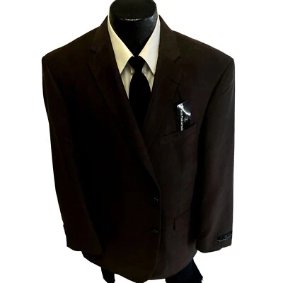 NUEVO NUEVO CON ETIQUETAS Jean Paul Germain ULTRA GAMUZA Abrigo Deportivo Marrón Chaqueta Microfibra Blazer Foto 1 de 4